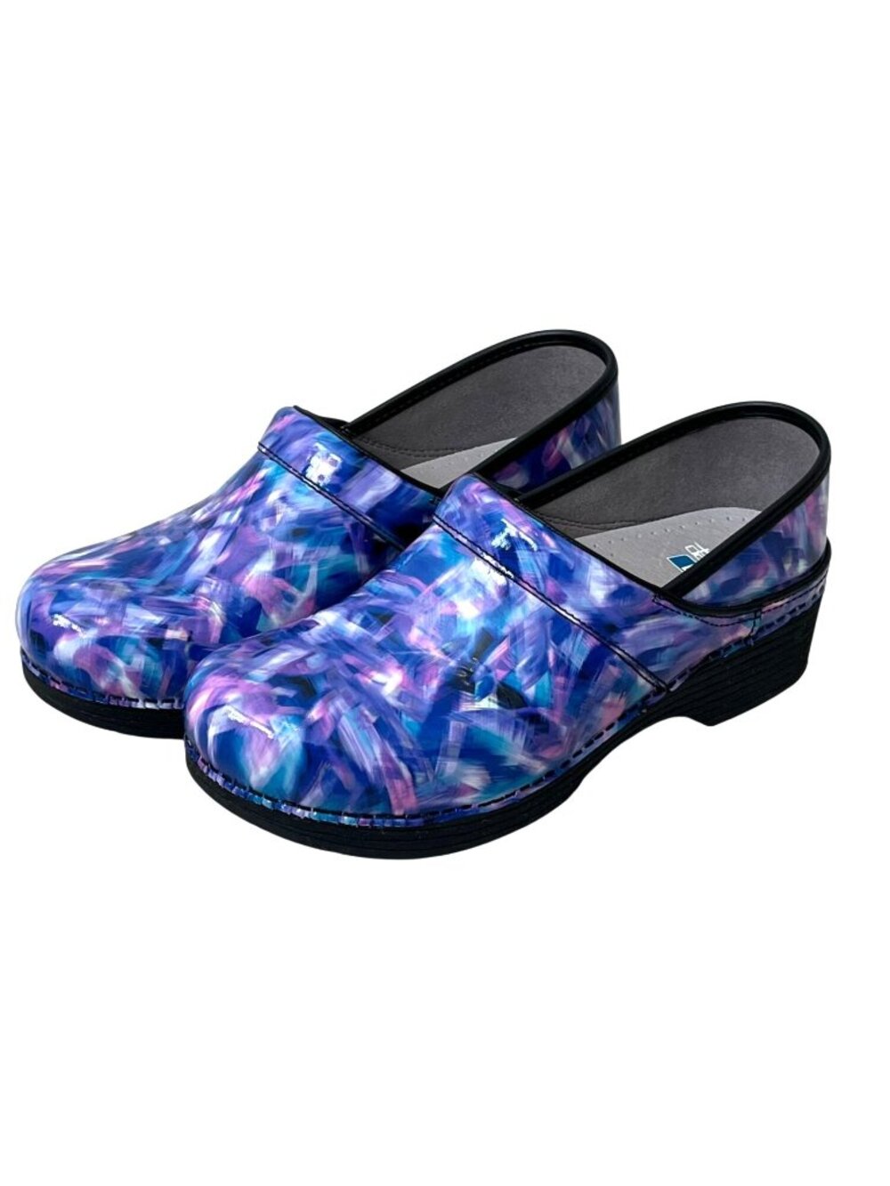 Dansko LT Professional Blue Crush Patent Clog Size 40 US 9.5-10